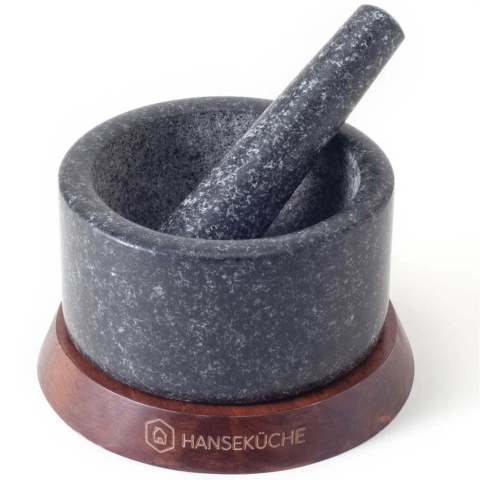 Hanseküche Mörser mit Stößel aus Granit Ø 15 cm