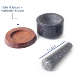 Hanseküche Mörser mit Stößel aus Granit Ø 15 cm
