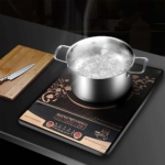 Induktionskochplatte mit Glaskeramik