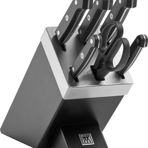 Zwilling Messerblock Zwilling Gourmet Messerblock Messerset Selbstschärfend 7tlg, schwarz