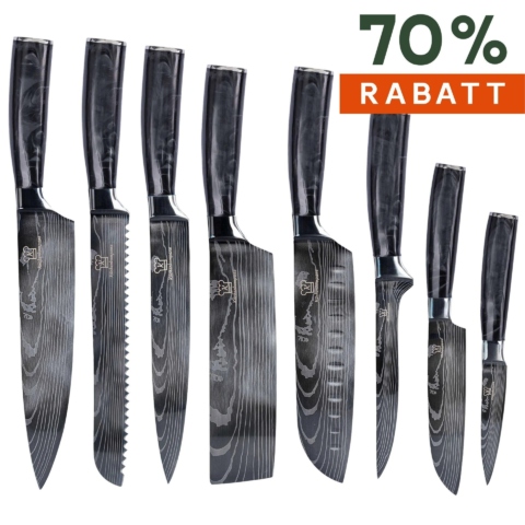 Küchenkompane Messer-Set Kuro Messerset Premium (8-tlg)