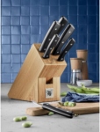 WMF Messerblock Profi Select (7tlg), Klingen aus rostfreiem Spezialklingenstahl, Block aus Bambus