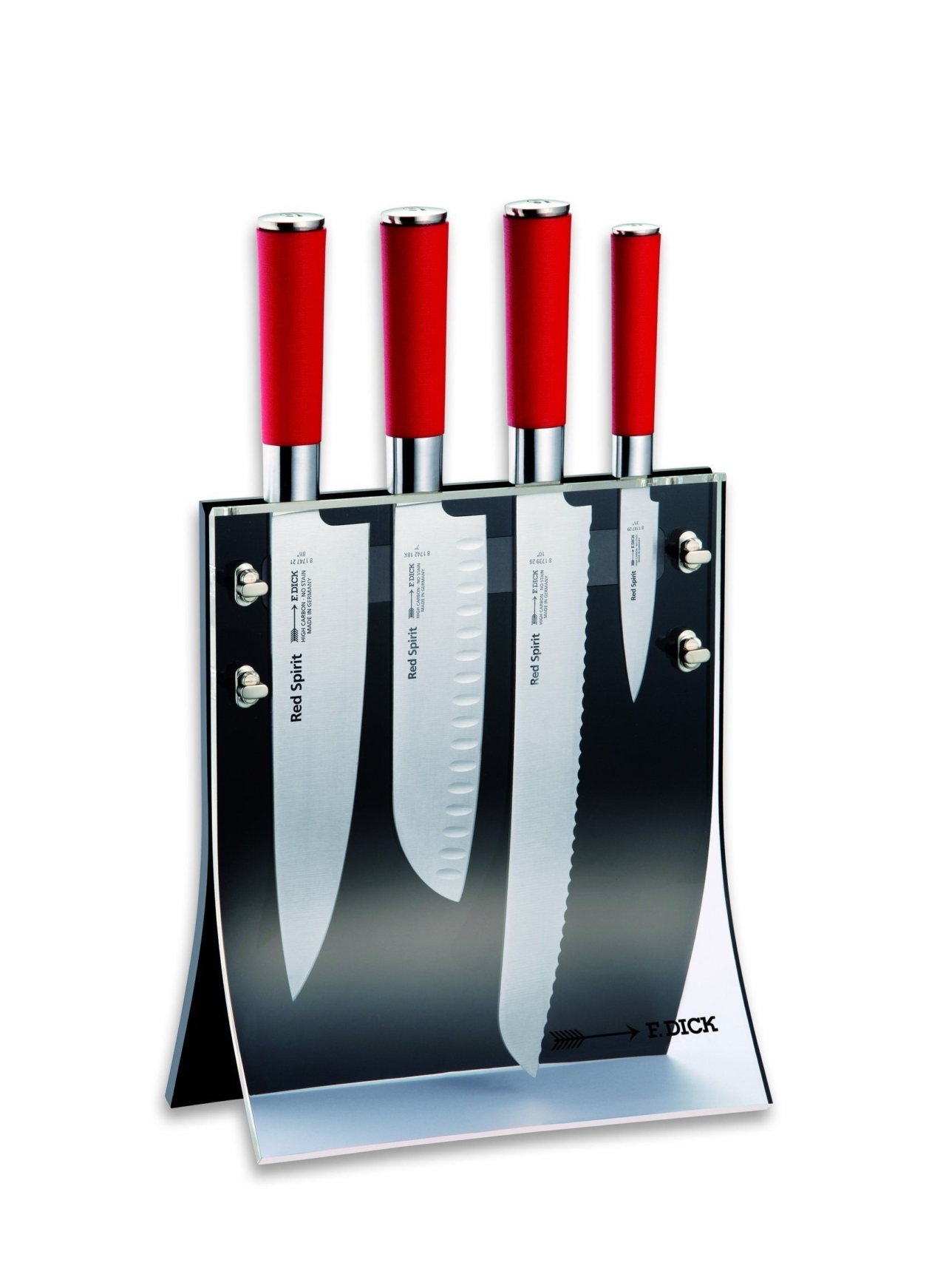 Dick Messerblock Dick Messerblock Acryl 4 Messer Red Spirit 8177200