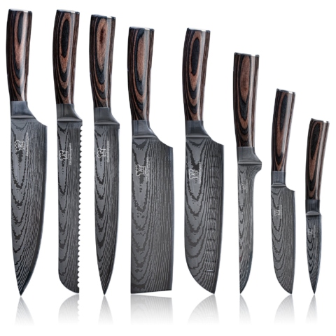 Küchenkompane Messer-Set Asiatisches Messerset Premium (8-tlg)